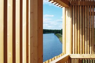 Wieża widokowa pozwala podziwiać jezioro Seinäjoki