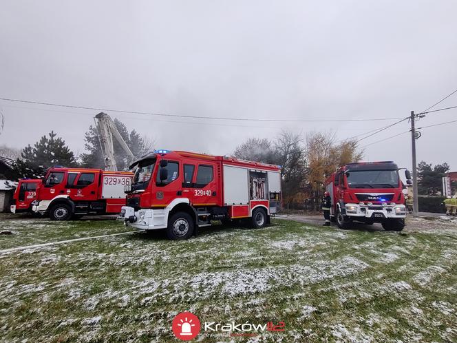 Pożaru na poddaszu domu w Woli Filipowskiej 