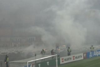 Gorąco na stadionie podczas meczu z Litwą! Zapłonęły serpentyny!