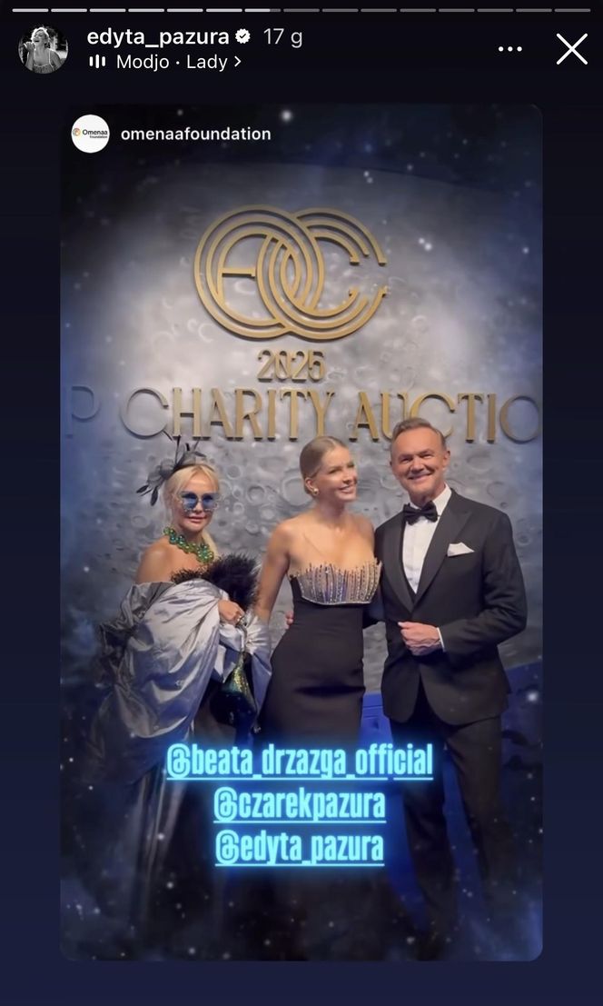 Edyta Pazura i Cezary Pazura - Bal Omenyy Mensah i Rafała Brzoski