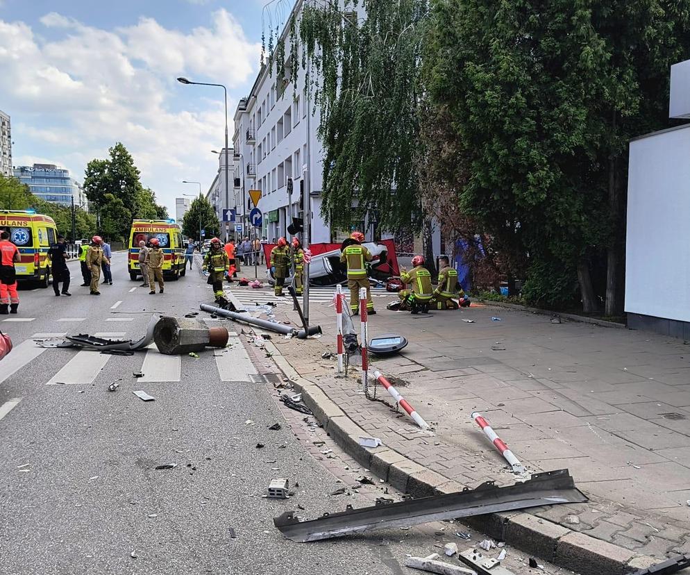 Wypadek na skrzyżowaniu Malczewskiego/Puławskiej 09.06.2024