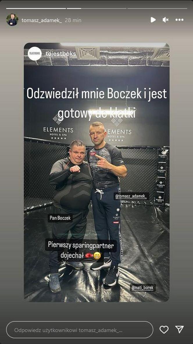 Tomasz Adamek i pan Boczek