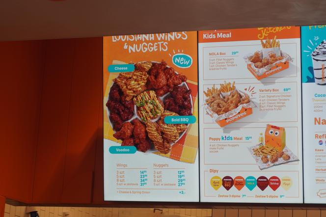 Ceny produktów w Popeyes