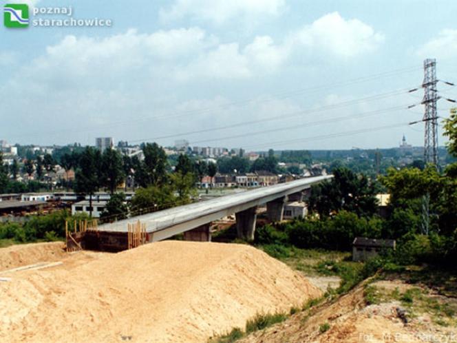 Budowa wiaduktu na trasie N-S Starachowice/ Lipiec 1998