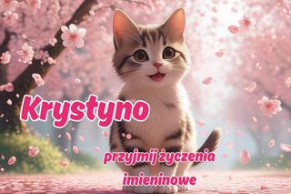 Kartka z życzeniami na imieniny Krystyny