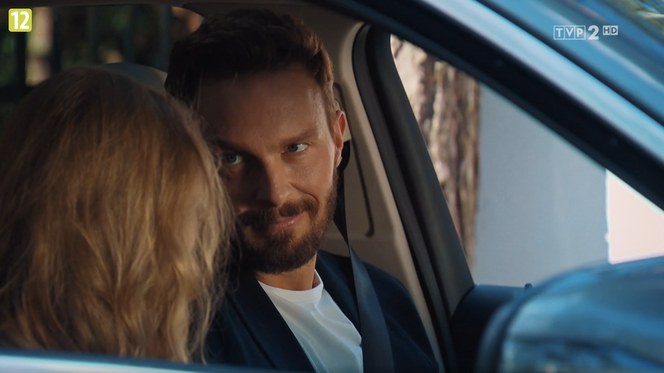 M jak miłość, odc. 1611: Leszek (Sławek Uniatowski), Luiza (Dominika Kryszczyńska) 