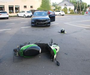 85-letni motorowerzysta ze Świerklańca trafił do szpitala