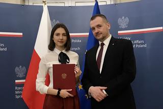 Justyna Białous wyróżniona w konkursie Ministerstwa Spraw Zagranicznych