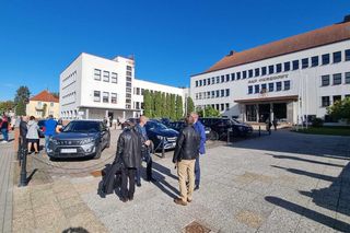 Alamr bombowy  w sądzie