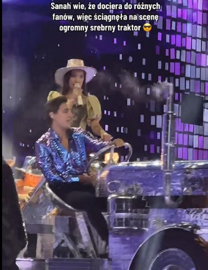 Sanah z mężem na Stadionie Narodowym