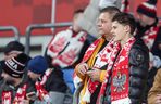 Kibice na meczu Polska -Nowa Zelandia na Stadionie Śląskim