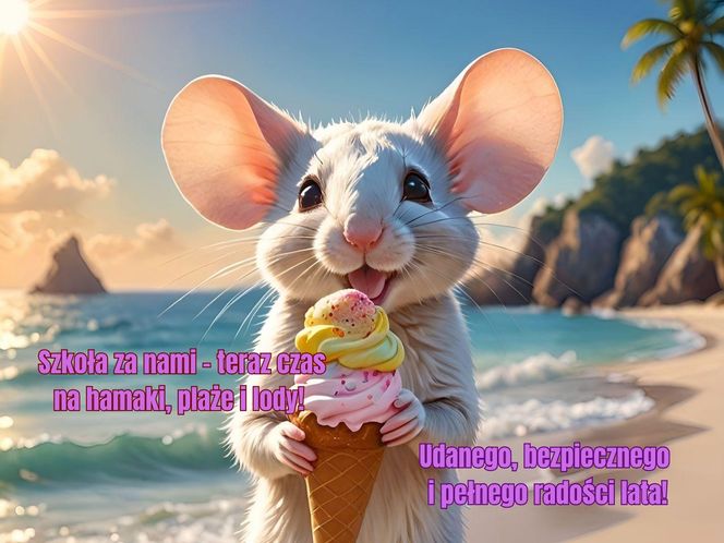 Grafiki i kartki na zakończenie roku szkolnego