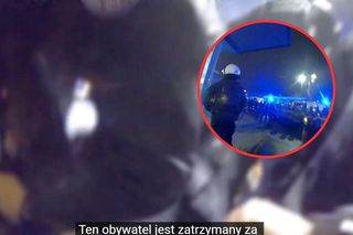 Agresywny kibic z Bytomia znieważył policjantów. Szybko go sprowadzono do parteru