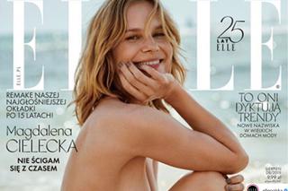 Magdalena Cielecka topless na okładce Elle! Odtworzyła zdjęcie sprzed 15 lat! [18+]