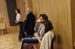 M jak miłość nowy sezon po wakacjach 2025. Kasia (Paulina Lasota), Mariusz (Mateusz Mosiewicz) na planie