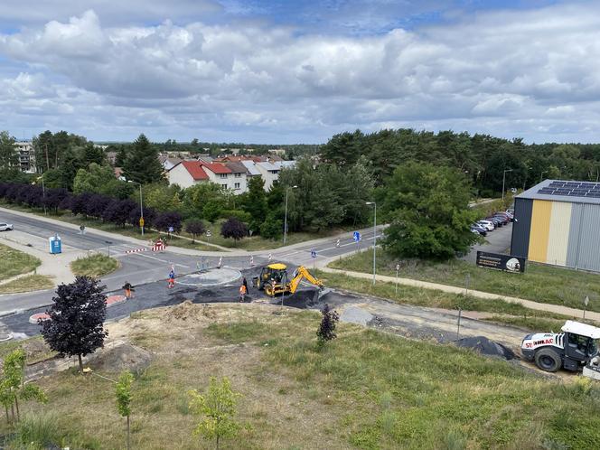 Jak idą prace przy budowie ronda przy ul. Rzeźniczka w Zielonej Górze? Sprawdziliśmy 