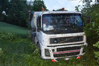 Szef firmy transportowej wylądował w rowie. Miał prawie 3 promile