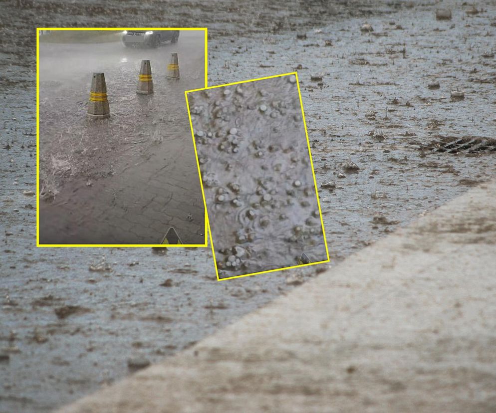 Skarżysko-Kamienna. Potężna burza i ulewa przeszła nad miastem. Jest nagranie