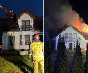 Dramatyczny pożar domu jednorodzinnego. W środku byli ludzie!