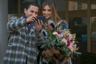 Barwy szczęścia odc. 2687. Klara (Olga Jankowska), Adamski (Jarosław Paczyński)