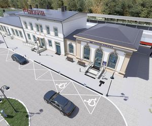 Oława - przystanek kolejowy już działa i dworzec w remoncie (wizualizacje)