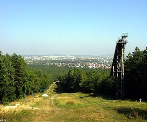 Skocznia narciarska w Kielcach na starych fotografiach