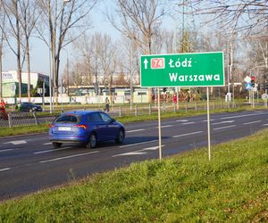 Trasa krajowa nr 74 w Kielcach i węzeł Kielce-Zachód