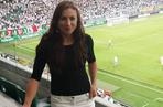 Justyna Kowalczyk na meczu Legia Warszawa - Celtic Glasgow