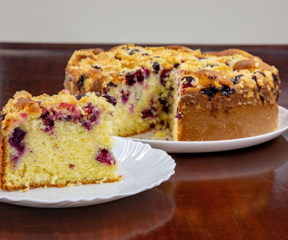 Chrupiące ciasto z owocami