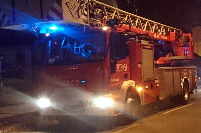 Nocny pożar w szpitalu w Kutnie