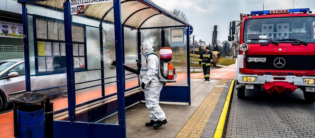 OSP będzie dezynfekować miejsca publiczne