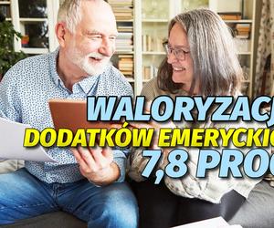 Waloryzacja dodatków emeryckich 7, 8 proc