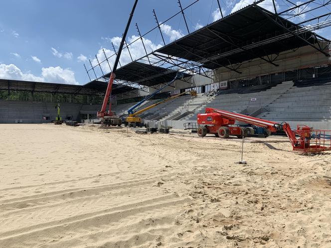 Nowy stadion GKS w Katowicach. Budowa