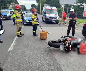 Samochód staranował motocyklistę w Częstochowie. 41-latek zginął na miejscu