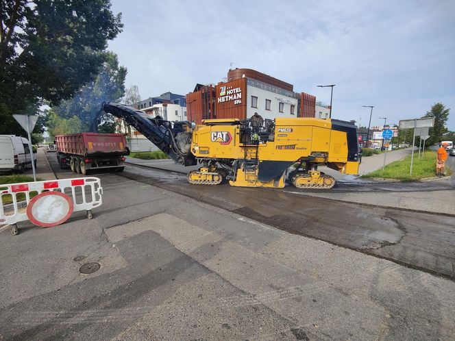 Trwa remont na Plażowej w Siedlcach