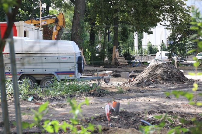Rewitalizacja parku Bronowickiego w lublinie - postęp prac na koniec lipca 2025