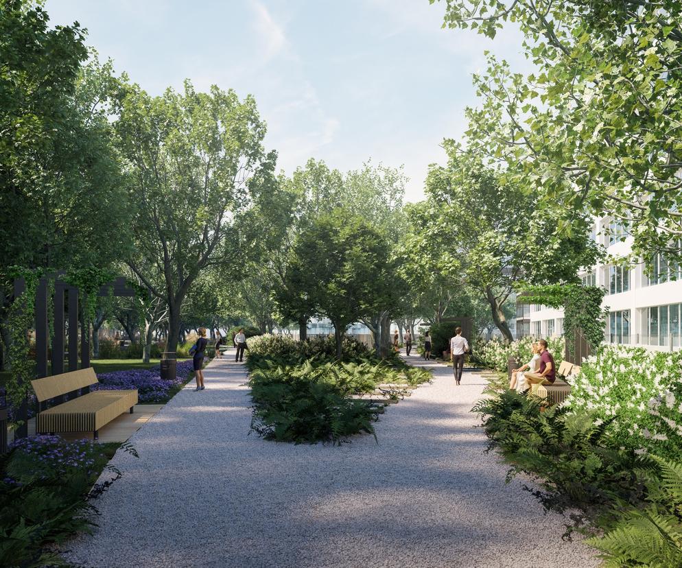 Park linearny w Warszawie, ul. Suwak