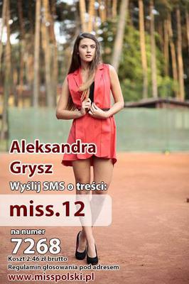 Wybory miss polski 2014 Aleksandra Grysz