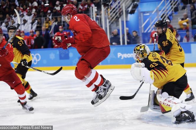 Olimpijczycy z Rosji - Niemcy, hokej na lodzie