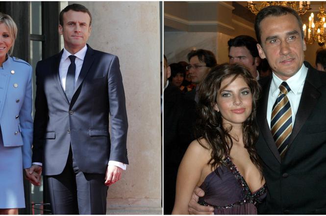 Emmanuel Macron z żoną, Mariuzs Max Kolonko z Weroniką Rosati