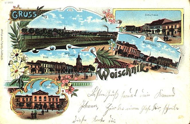 Kartka pocztowa z Woźnik
