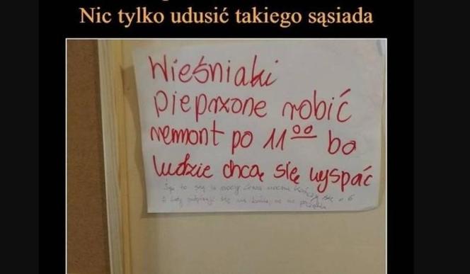 Ogłoszenia na klatkach schodowych