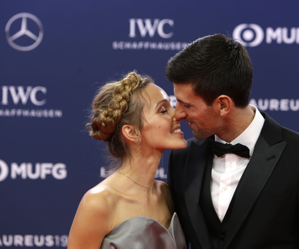 Novak Djoković i jego żona Jelena