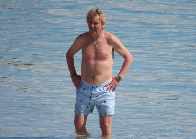 Zbigniew Boniek na plaży