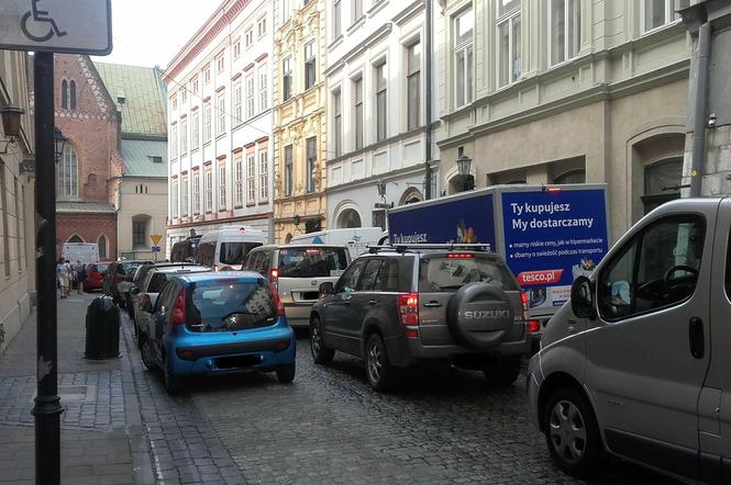 Dostawy w centrum Krakowa.