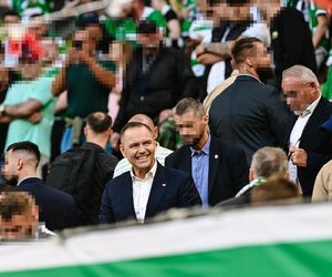 Karol Nawrocki na meczu Lechia Gdańsk - Motor Lublin. Prezydent poszedł do młyna! 