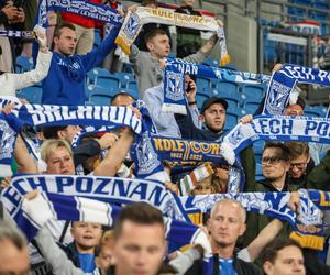 Kibice na meczu Lech Poznań - Stal Mielec