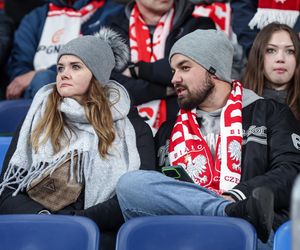 Kibice na meczu Polska -Nowa Zelandia na Stadionie Śląskim