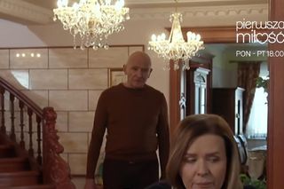 Pierwsza miłość odc. 4030. Edward Stryjeński (Marek Siudym), Marysia (Aneta Zając)