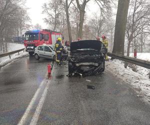 Wypadek na trasie Szestno - Mrągowo [ZDJĘCIA]